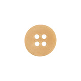 Yellow Ochre Smooth Top 4-Hole Plastic Button - 24L/15mm