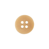 Yellow Ochre Smooth Top 4-Hole Plastic Button - 24L/15mm