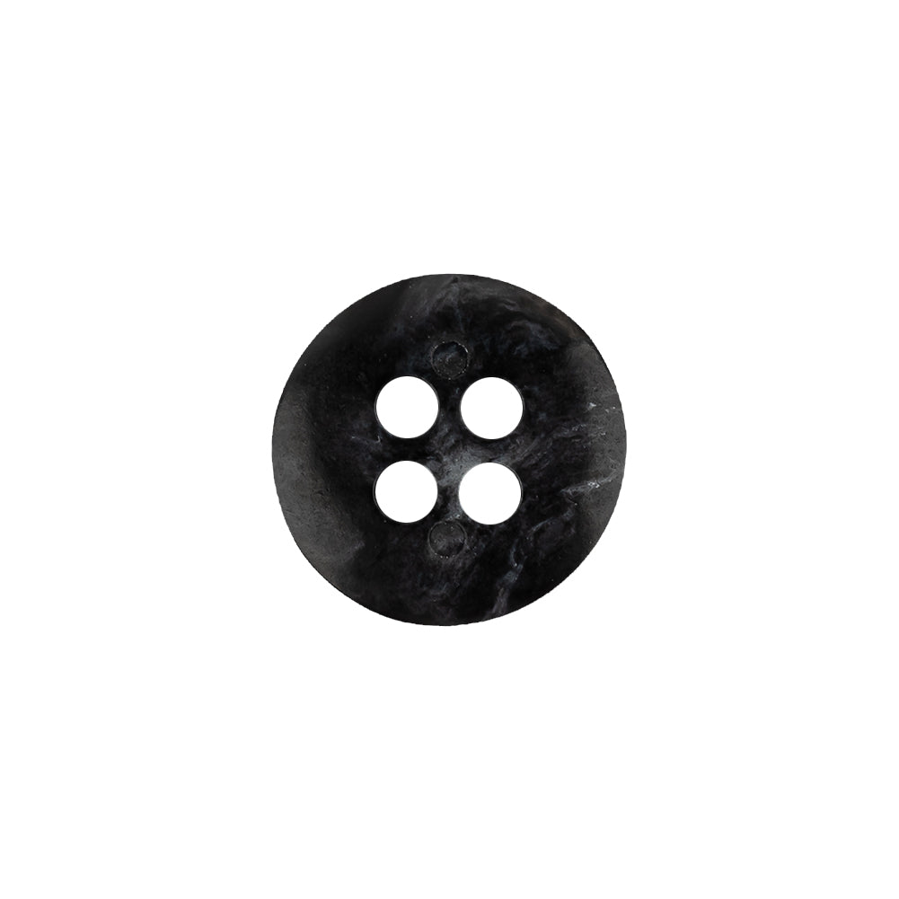 Phantom and Light Gray Abstract Narrow-Rimmed 4-Hole Button - 24L/15mm