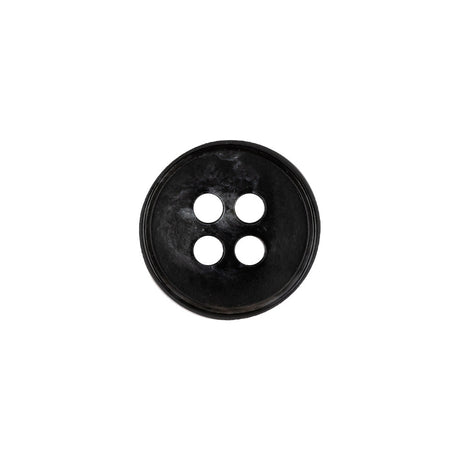 Phantom and Light Gray Abstract Narrow-Rimmed 4-Hole Button - 24L/15mm