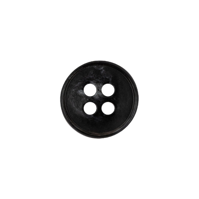 Phantom and Light Gray Abstract Narrow-Rimmed 4-Hole Button - 24L/15mm