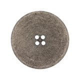 Italian Matte White and Gray Speckled 4-Hole Jacket Button - 44L/28mm