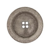Italian Matte White and Gray Speckled 4-Hole Jacket Button - 44L/28mm