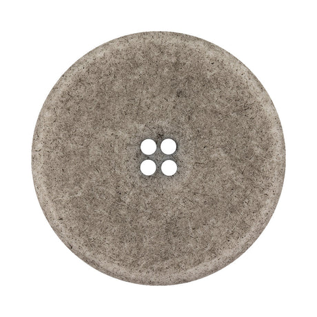 Italian Matte White and Gray Speckled 4-Hole Jacket Button - 54L/34mm