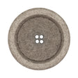 Italian Matte White and Gray Speckled 4-Hole Jacket Button - 54L/34mm