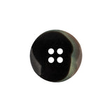 Iridescent Silver Blue and Brown Ombre 4-Hole Dish Style Jacket Button - 32L/20mm