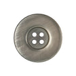 Iridescent Silver Blue and Brown Ombre 4-Hole Dish Style Jacket Button - 40L/25.5mm