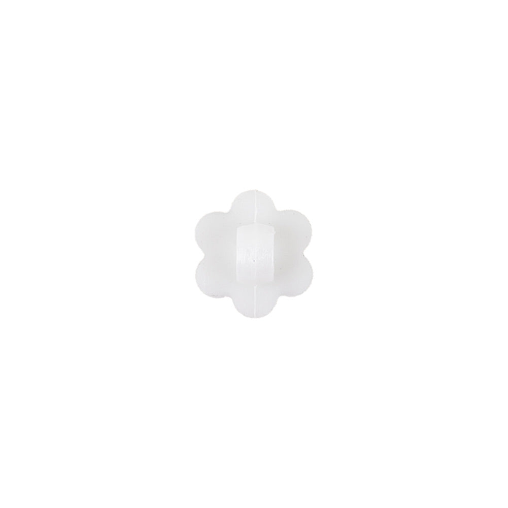 Italian Pearl Icing Flower Shank Back Nylon Button - 17L/10.5mm