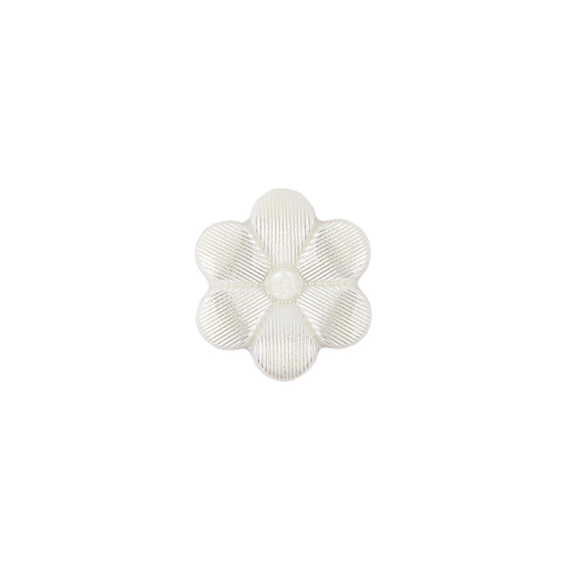 Italian Pearl Icing Flower Shank Back Nylon Button - 20L/12.5mm