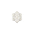 Italian Pearl Icing Flower Shank Back Nylon Button - 20L/12.5mm