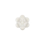 Italian Pearl Icing Flower Shank Back Nylon Button - 20L/12.5mm