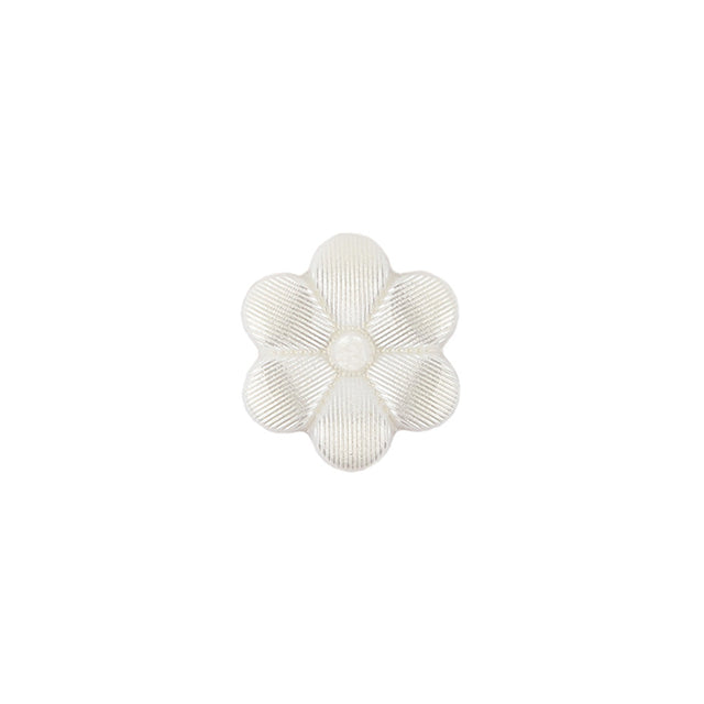 Italian Pearl Icing Flower Shank Back Nylon Button - 20L/12.5mm