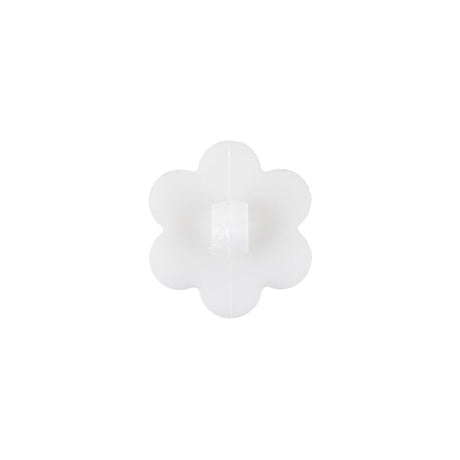 Italian Pearl Icing Flower Shank Back Nylon Button - 24L/15mm