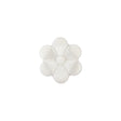 Italian Pearl Icing Flower Shank Back Nylon Button - 24L/15mm