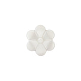 Italian Pearl Icing Flower Shank Back Nylon Button - 24L/15mm