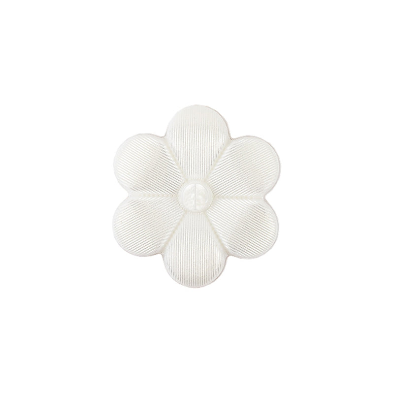 Italian Pearl Icing Flower Shank Back Nylon Button - 32L/20mm