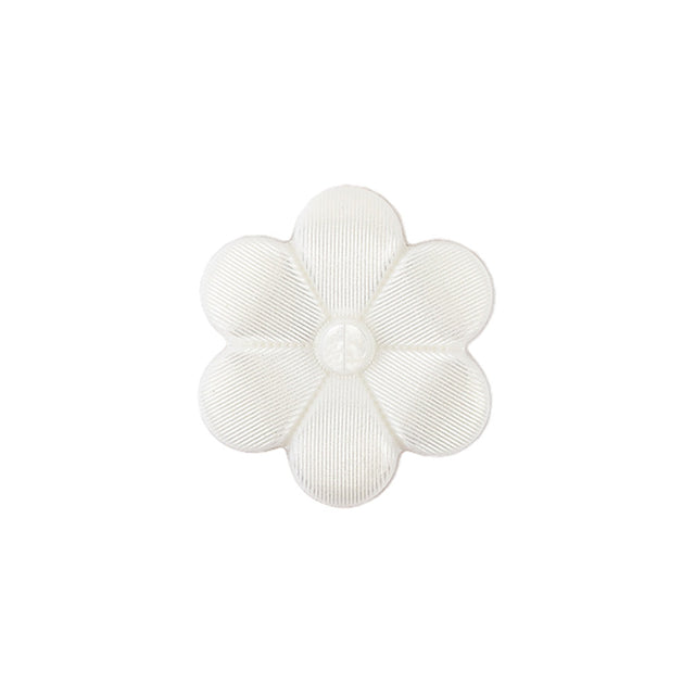 Italian Pearl Icing Flower Shank Back Nylon Button - 32L/20mm