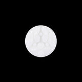 Italian Sugar Swizzle Floral Molded Shank Back Nylon Button - 24L/15mm
