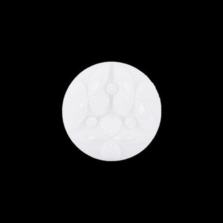 Italian Sugar Swizzle Floral Molded Shank Back Nylon Button - 30L/19mm