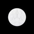 Italian Sugar Swizzle Floral Molded Shank Back Nylon Button - 36L/23mm