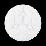 Italian Sugar Swizzle Floral Molded Shank Back Nylon Button - 54L/34mm