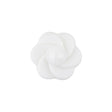 Italian White Floral and Geometric Shank Back Nylon Button - 32L/20mm