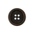 Italian Bronze Shallow Plate 4-Hole Metal Look Coat Button - 36L/23mm