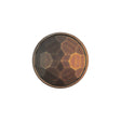 Italian Matte Bronze Faceted Metal Look Shank Back Button - 32L/20mm
