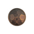 Italian Matte Bronze Faceted Metal Look Shank Back Button - 36L/23mm