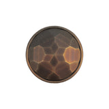 Italian Matte Bronze Faceted Metal Look Shank Back Button - 36L/23mm