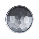 Italian Matte Steel Faceted Metal Look Shank Back Button - 44L/28mm