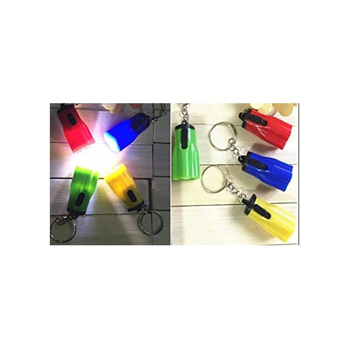 Star Shaped Barrel Flashlight Keychains