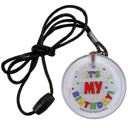 Flashing "It's My Birthday" Necklace