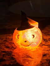 Light Up Pumpkin with Hat Puffer