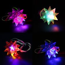 Flashing Spiky Ball Necklace