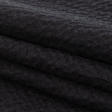 Black Striped Silk Seersucker