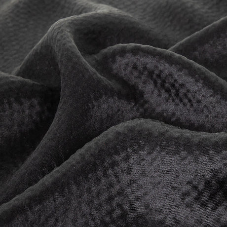 Black Striped Silk Seersucker