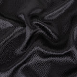 Black Striped Silk Seersucker