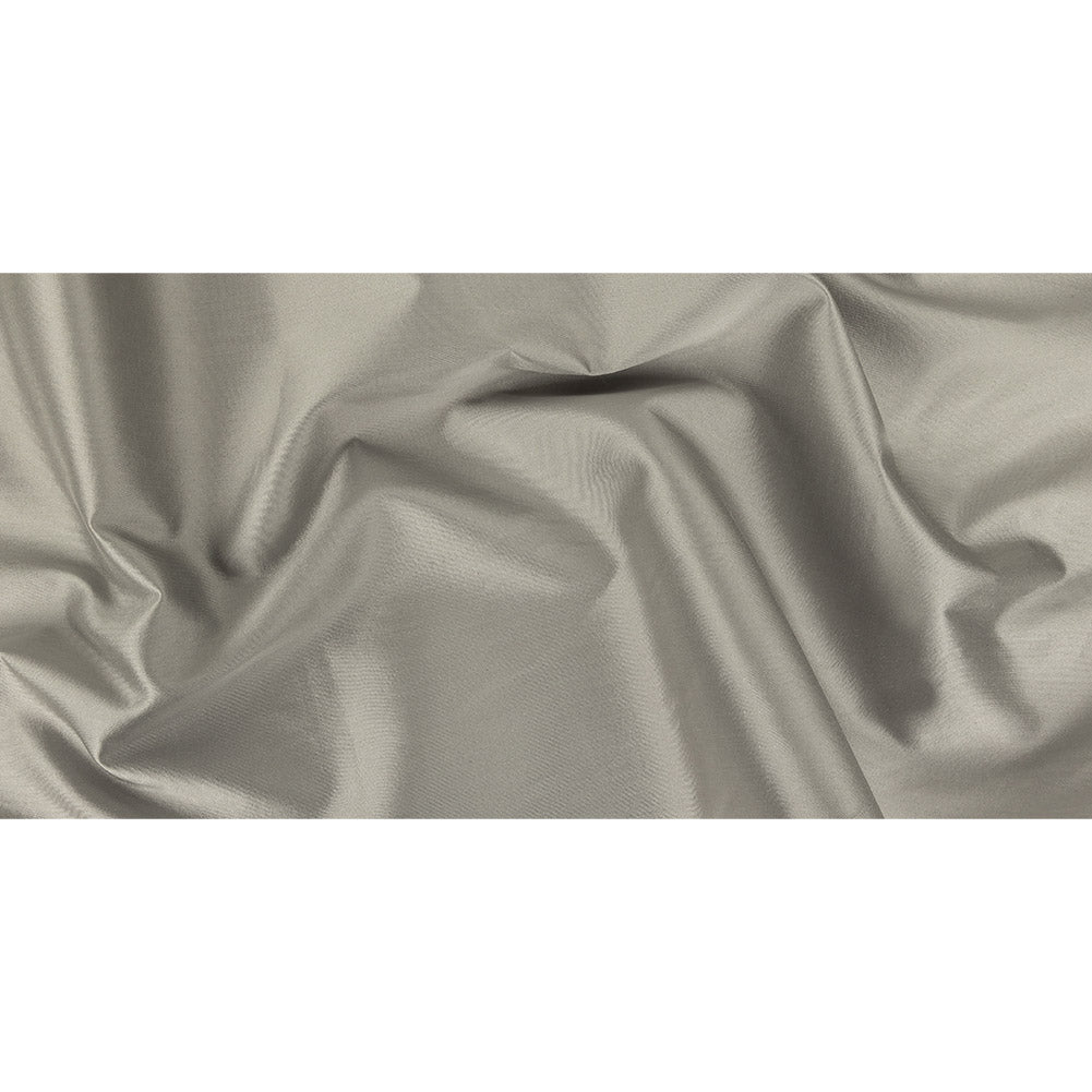 Ash Gray Luminous Silk and Wool Woven