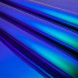 Iridescent Vinyl with Fabric Backing - Purple and Blue - Kiki Collection