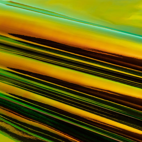 Kiki Iridescent Orange and Green Fabric-Backed Vinyl