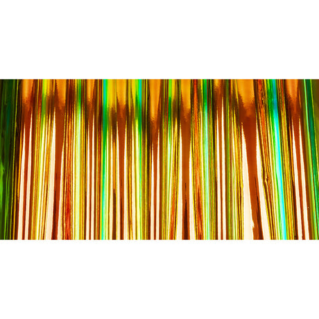 Kiki Iridescent Orange and Green Fabric-Backed Vinyl