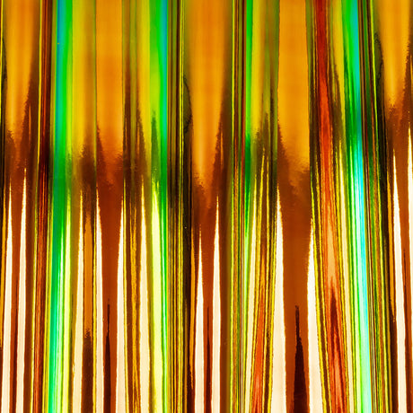 Kiki Iridescent Orange and Green Fabric-Backed Vinyl