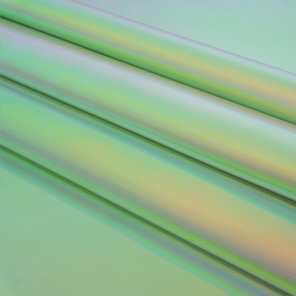 Iridescent Vinyl with Fabric Backing - Lavender and Turquoise - Kiki Collection