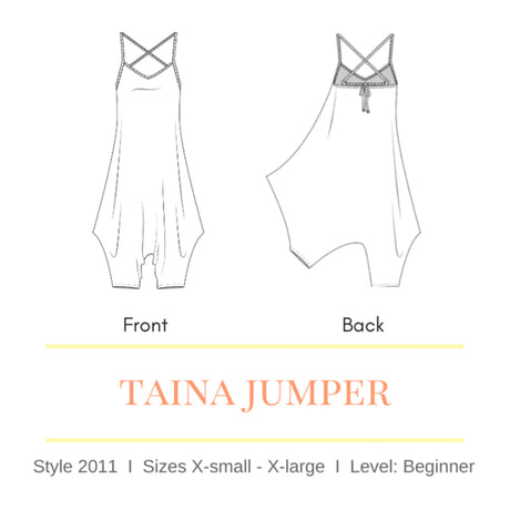 Taina Jumpsuit Sirena Sewing Pattern