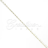 2Mm Rat-Tail (With Metallic Trim) - 200 Yards (White/Gold)