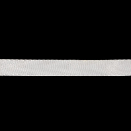 White Single Faced Satin Ribbon - 0.4375"