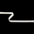 White Single Faced Satin Ribbon - 0.4375"