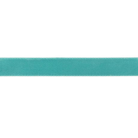 Aqua Single Faced Satin Ribbon - 0.4375"
