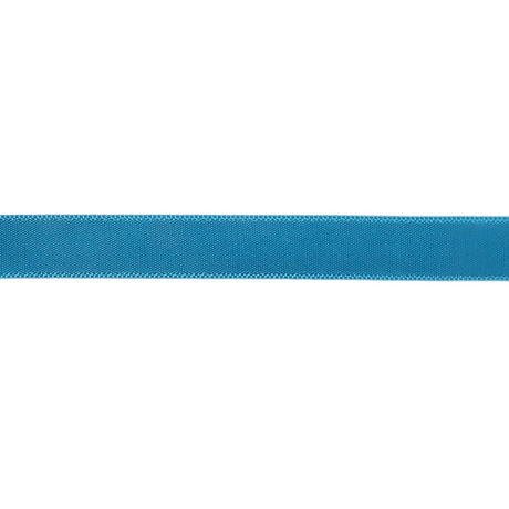 Peacock Blue Single Faced Satin Ribbon - 0.4375"